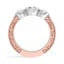 Antique-Inspired Three Stone Diamond Ring, smallview