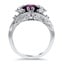 Sculpted Amethyst Engagement Ring, smallside view