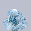 3.01 Ct. Fancy Intense Blue Heart Lab Grown Diamond