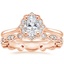 14K Rose Gold Coralie Diamond Ring with Tiara Eternity Diamond Ring (1/4 ct. tw.)
