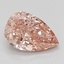 2.09 Ct. Fancy Vivid Pink Pear Lab Grown Diamond