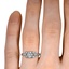 The Lorant Ring, smallzoomed in top view on a hand