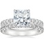 18K White Gold Olympia Diamond Ring with Luxe Sienna Diamond Ring (5/8 ct. tw.)
