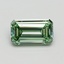 1.00 Ct. Fancy Vivid Green Emerald Lab Grown Diamond