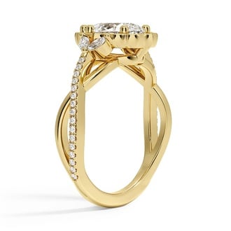 Custom Cadenza Garland Diamond Ring