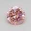 0.42 Ct. Fancy Vivid Pink Round Lab Grown Diamond