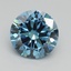 2.01 Ct. Fancy Vivid Blue Round Lab Grown Diamond