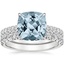 18KW Aquamarine Sienna Diamond Bridal Set (7/8 ct. tw.), smalltop view
