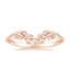 14K Rose Gold Veranda Diamond Ring, smalltop view