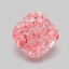 1.03 Ct. Fancy Vivid Pink Cushion Lab Grown Diamond