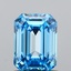 1.01 Ct. Fancy Vivid  Blue Emerald Lab Grown Diamond