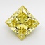 4.04 Ct. Fancy Intense  Yellow Princess Lab Grown Diamond