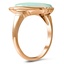 The Leavenworth Ring, smalltop view on a hand