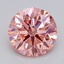 1.51 Ct. Fancy Pink Round Lab Grown Diamond