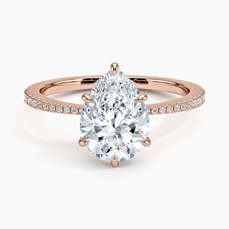14K Rose Gold Elena Diamond Ring