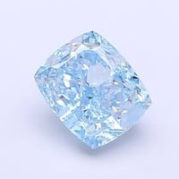 2.07 Ct. Fancy Intense Blue Cushion Lab Grown Diamond