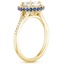18K Yellow Gold Circa Diamond Ring with Sapphire Accents (1/3 ct. tw.), smallside view