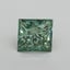 1.03 Ct. Fancy Vivid Pacific Green Princess Lab Grown Diamond