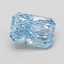 1.06 Ct. Fancy Vivid Blue Radiant Lab Grown Diamond