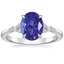 18K White Gold Nadia Diamond Ring, smalltop view
