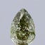0.92 Ct. Fancy Vivid Green Pear Lab Grown Diamond