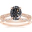 14K Rose Gold Elsie Ring with Whisper Diamond Ring (1/10 ct. tw.)