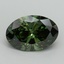5.15 Ct. Fancy Vivid Green Oval Lab Grown Diamond