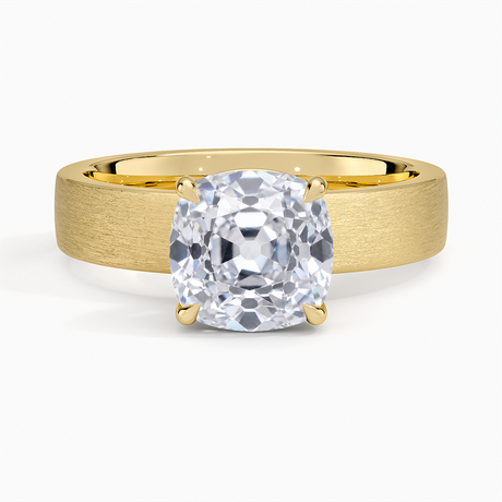Peyton 4mm Satin Finish Solitaire Ring