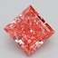 3.04 Ct. Fancy Vivid Pink Princess Lab Grown Diamond