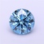 1.56 Ct. Fancy Vivid Blue Round Lab Grown Diamond