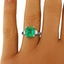 The Delachaise Ring, smalltop view on a hand