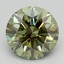 1.76 Ct. Fancy Vivid  Green Round Lab Grown Diamond
