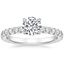 Platinum Olympia Three-Quarter Coverage Diamond Ring, smalltop view