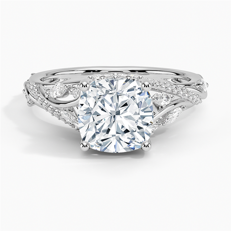 18K White Gold Begonia Vine Diamond Ring (1/2 ct. tw.)