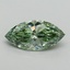 1.52 Ct. Fancy Vivid Green Marquise Lab Grown Diamond
