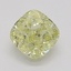 0.60 Ct. Fancy Light Yellow Cushion Diamond