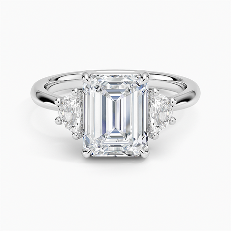 Half Moon Three Stone Diamond Ring (1/4 ct. tw.)