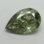 11.51 Ct. Fancy Vivid Green Pear Lab Grown Diamond