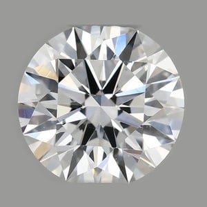 Round diamond — real photo