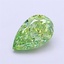 1.03 Ct. Fancy Vivid Green Pear Lab Grown Diamond