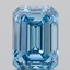 1.49 Ct. Fancy Vivid  Blue Emerald Lab Grown Diamond