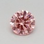 0.39 Ct. Fancy Vivid Pink Round Lab Grown Diamond