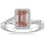 Platinum Chamise Halo Diamond Ring (1/5 ct. tw.), smalltop view