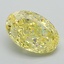 1.22 Ct. Fancy Intense Yellow Oval Lab Grown Diamond