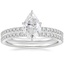 PT Moissanite Luxe Ballad Perfect Fit Diamond Bridal Set, smalltop view
