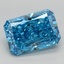 3.17 Ct. Fancy Vivid Blue Radiant Lab Grown Diamond
