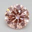 2.54 Ct. Fancy Intense Pink Round Lab Grown Diamond