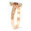 The Yonna Ring, smalltop view on a hand
