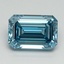 3.03 Ct. Fancy Vivid Blue Emerald Lab Grown Diamond