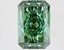 2.83 Ct. Fancy Vivid Green Radiant Lab Grown Diamond